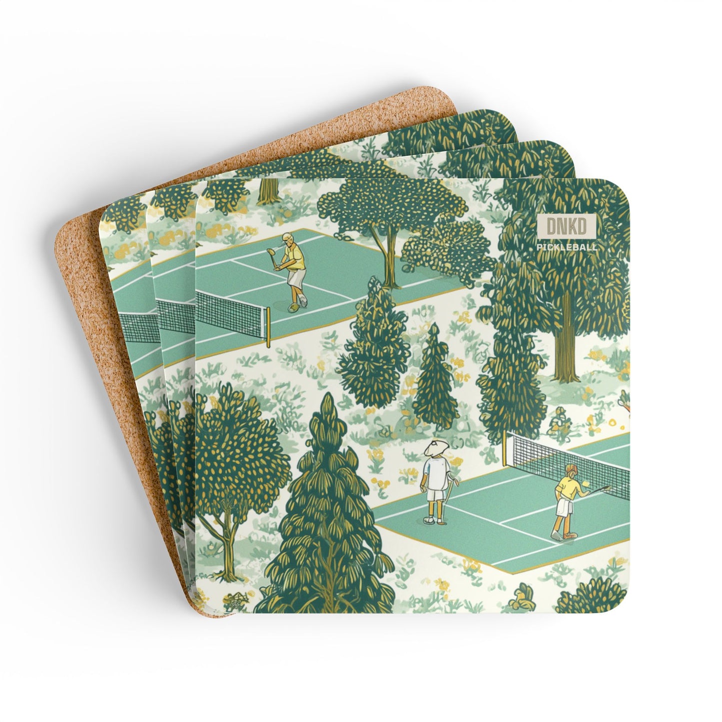 Forest Pickleball Coaster (4 set)
