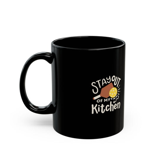 Stay Out Of My Kitchen Black Mug Cup